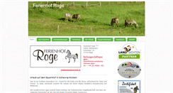 Desktop Screenshot of ferienhof-roge.de