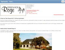 Tablet Screenshot of ferienhof-roge.de